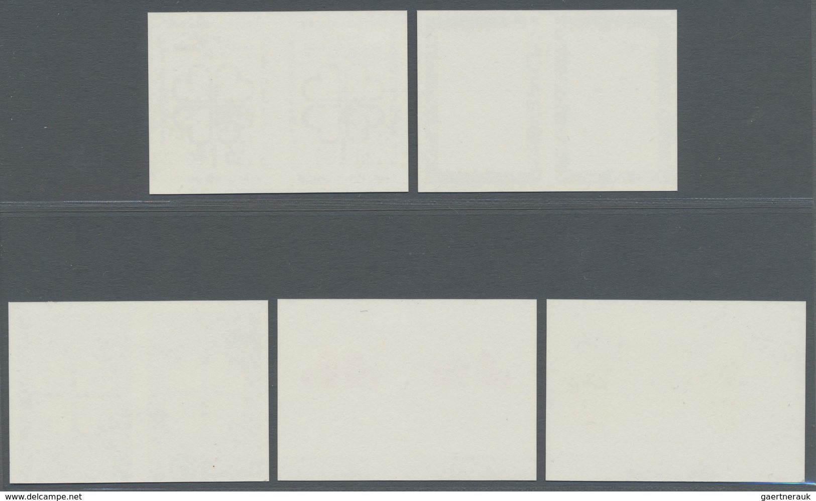 ** Vereinte Nationen - Genf: 1971. Progressive Proof (5 Phases) In Horizontal Pairs For The 30c Value O - Ongebruikt