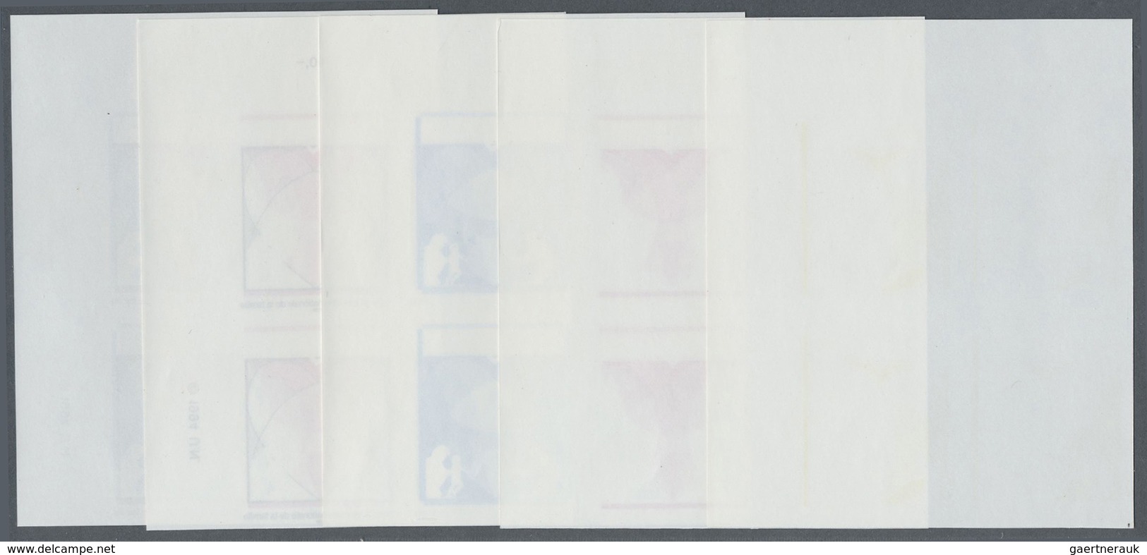 ** Vereinte Nationen - Genf: 1994. Imperforate Progressive Proof (10 Phases) In Corner Blocks Of 4 For - Unused Stamps