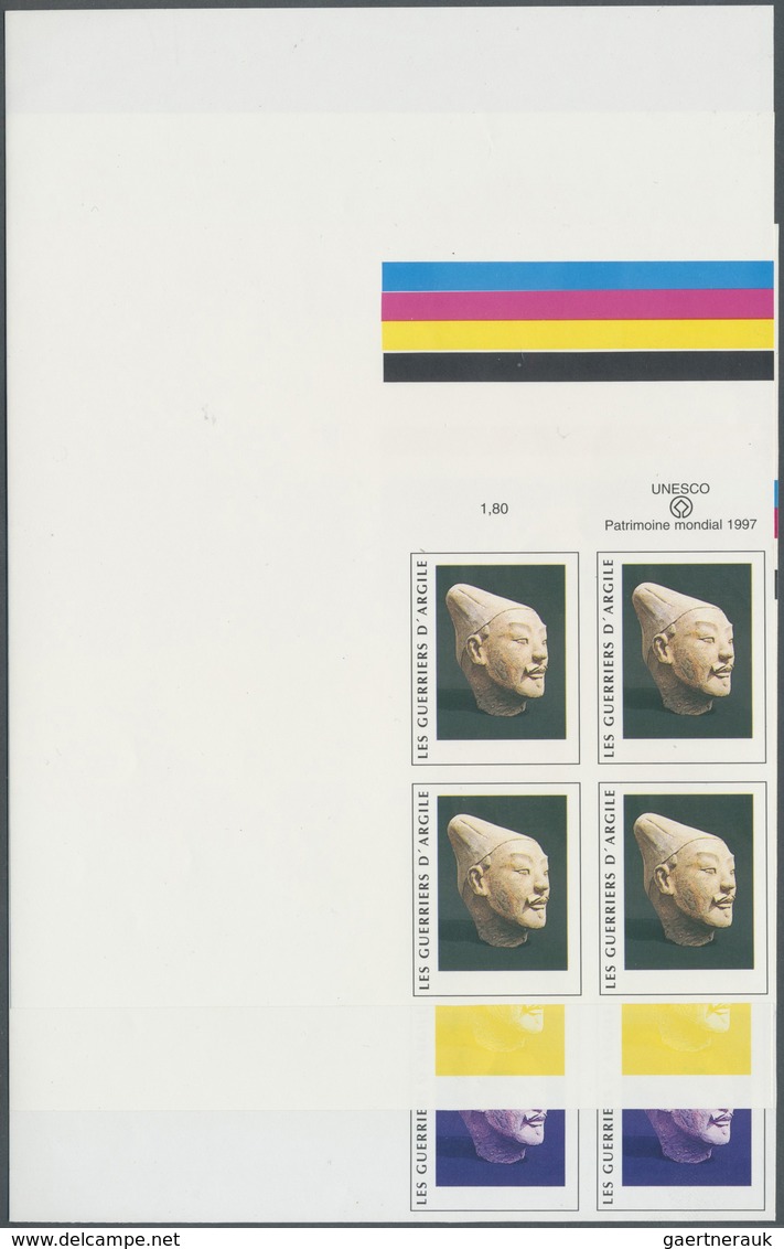 ** Vereinte Nationen - Genf: 1997, UNO Geneva. Imperforate Progressive Proof (10 Phases) In Corner Bloc - Neufs