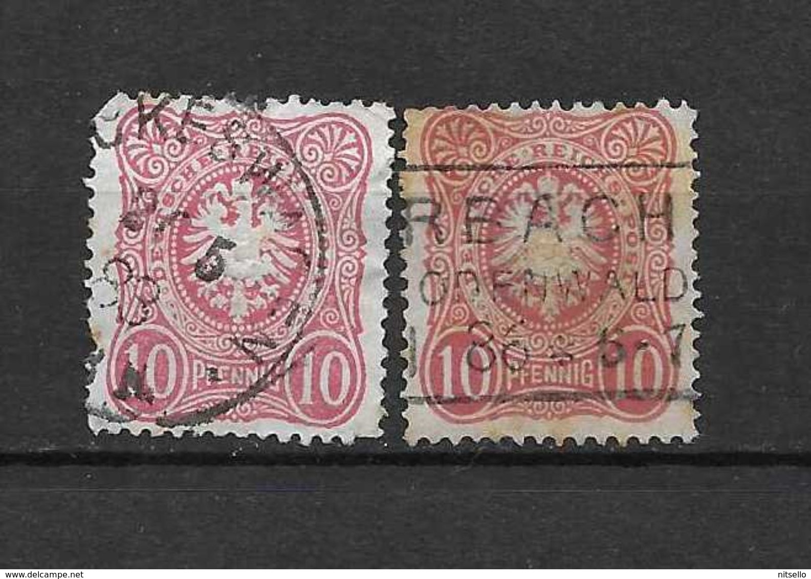 LOTE 1615  ///  ALEMANIA IMPERIO    YVERT Nº:  38  VARIEDAD DE COLOR     ¡¡¡¡ LIQUIDATION !!!! - Usados