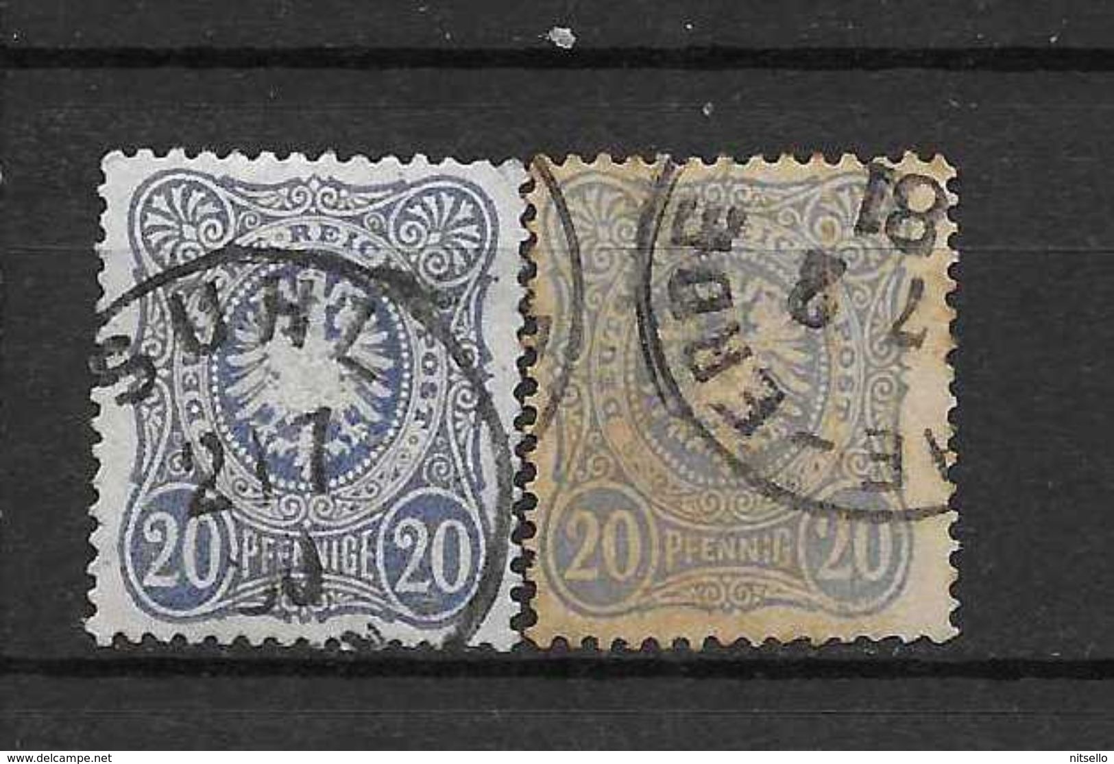 LOTE 1615  ///  ALEMANIA IMPERIO    YVERT Nº:  33+39     ¡¡¡¡ LIQUIDATION !!!! - Usados