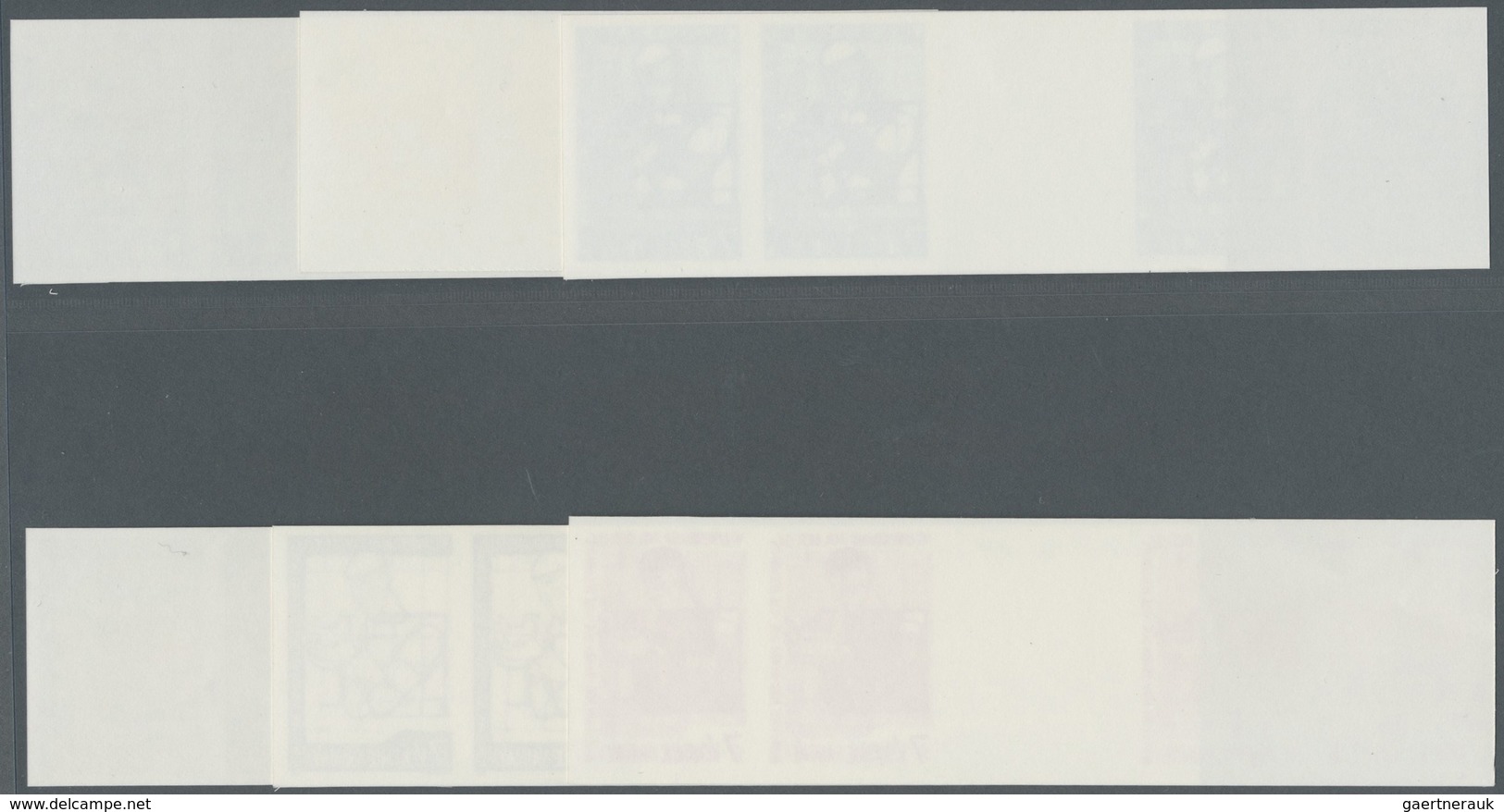 ** Vereinte Nationen - Wien: 1996. Progressive Proof (6 Phases) In Horizontal Gutter Pairs Of 2 Pairs F - Ongebruikt