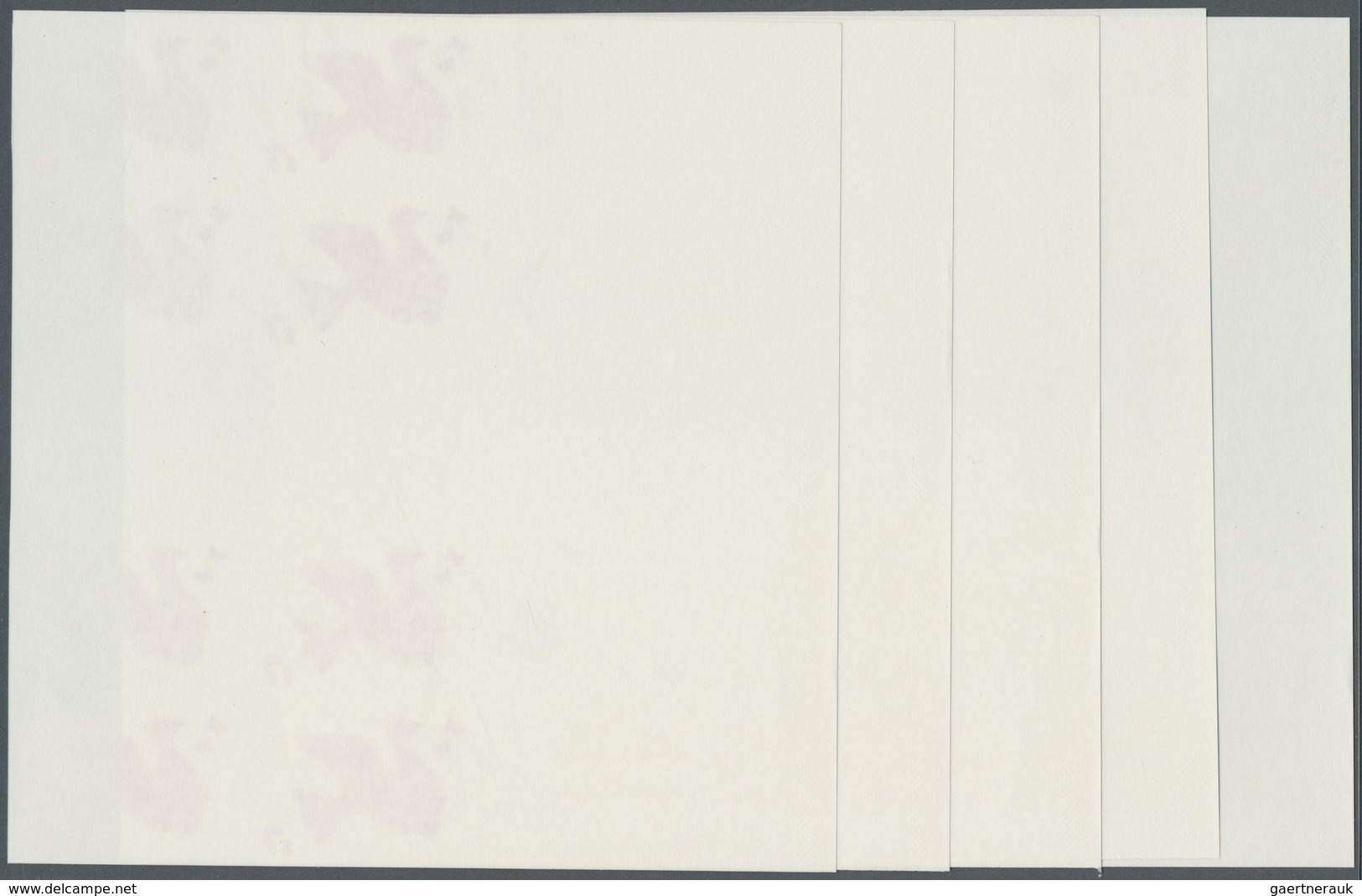 ** Vereinte Nationen - Wien: 1996. Progressive Proof (10 Phases) In Vertical Gutter Pairs Of 2 Blocks O - Ongebruikt