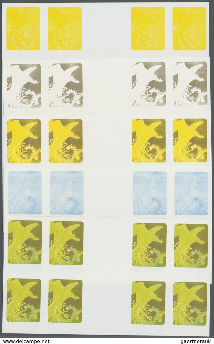 ** Vereinte Nationen - Wien: 1997. Progressive Proof (10 Phases) In Horizontal Gutter Pairs Of 2 Blocks - Ongebruikt