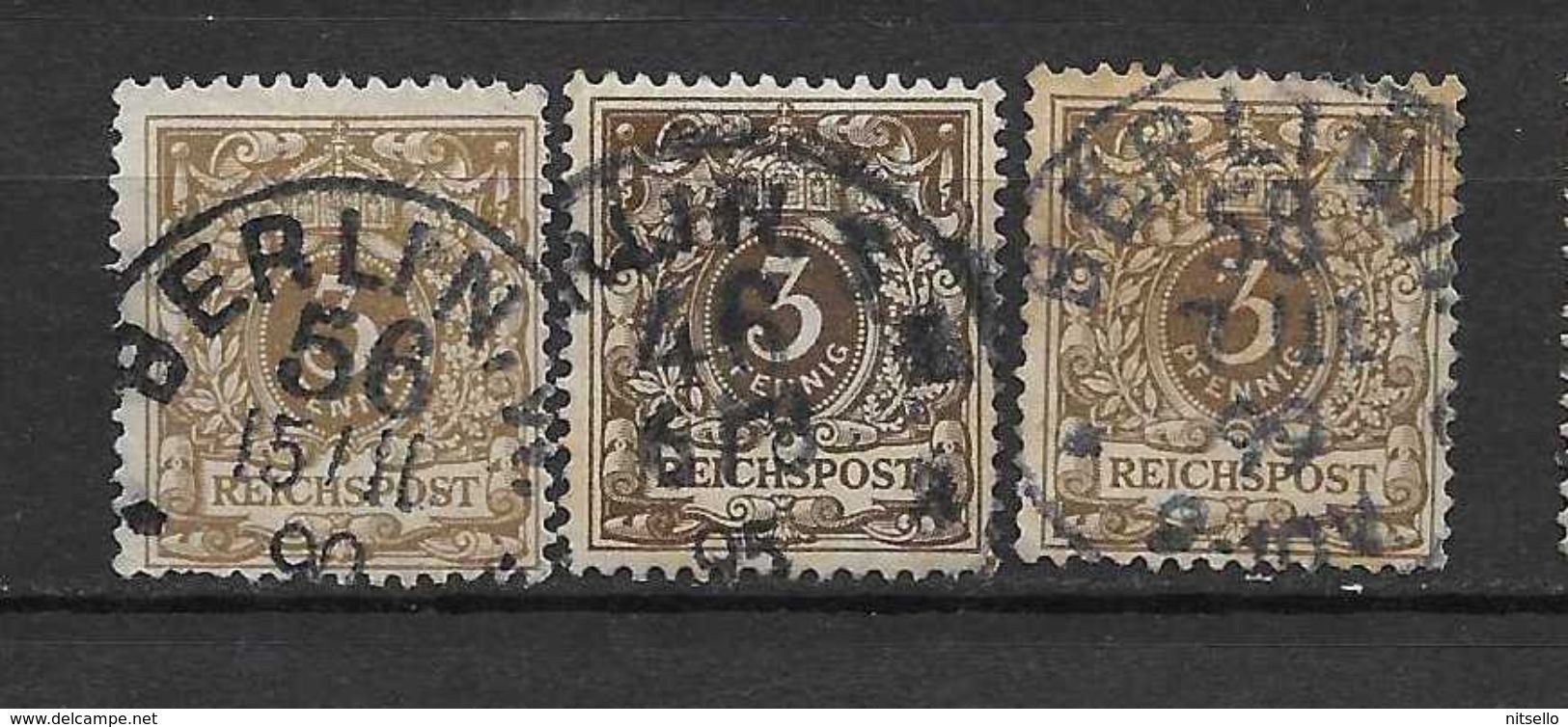 LOTE 1615  ///  ALEMANIA IMPERIO    YVERT Nº:  45  CON FECHADOR DE BERLIN - Usados