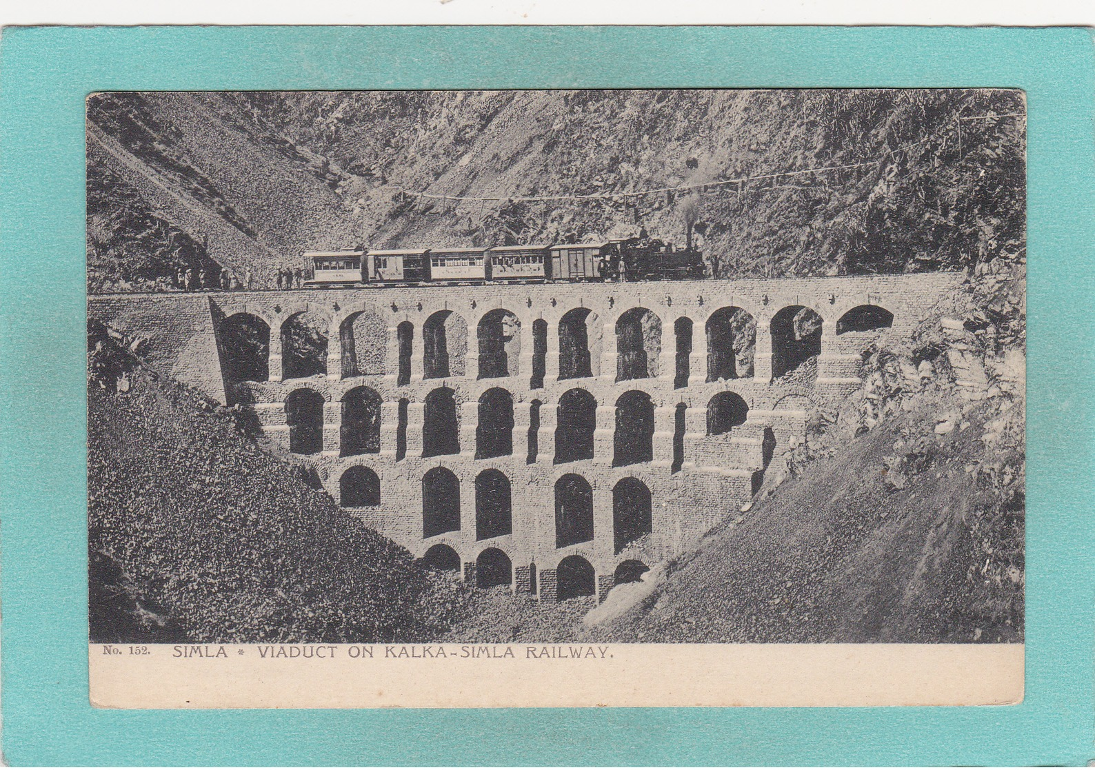 Small Postcard Of Viaduct On Kalka-Simla Railway.Shimla, Himachal Pradesh, India,Q81. - India