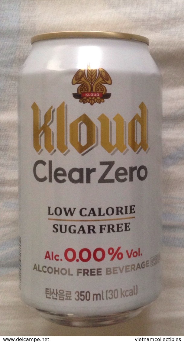 South Korea Kloud CLEAR ZERO 330ml Beer Can / Empty One / 02 Photo - Cannettes