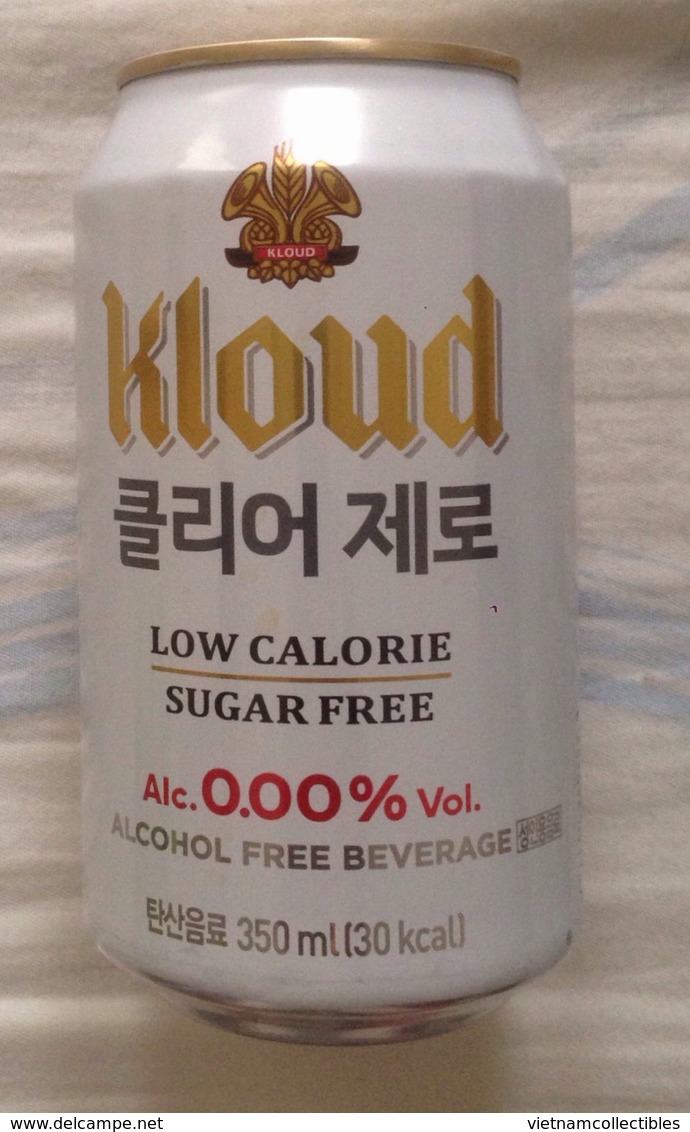 South Korea Kloud CLEAR ZERO 330ml Beer Can / Empty One / 02 Photo - Cannettes