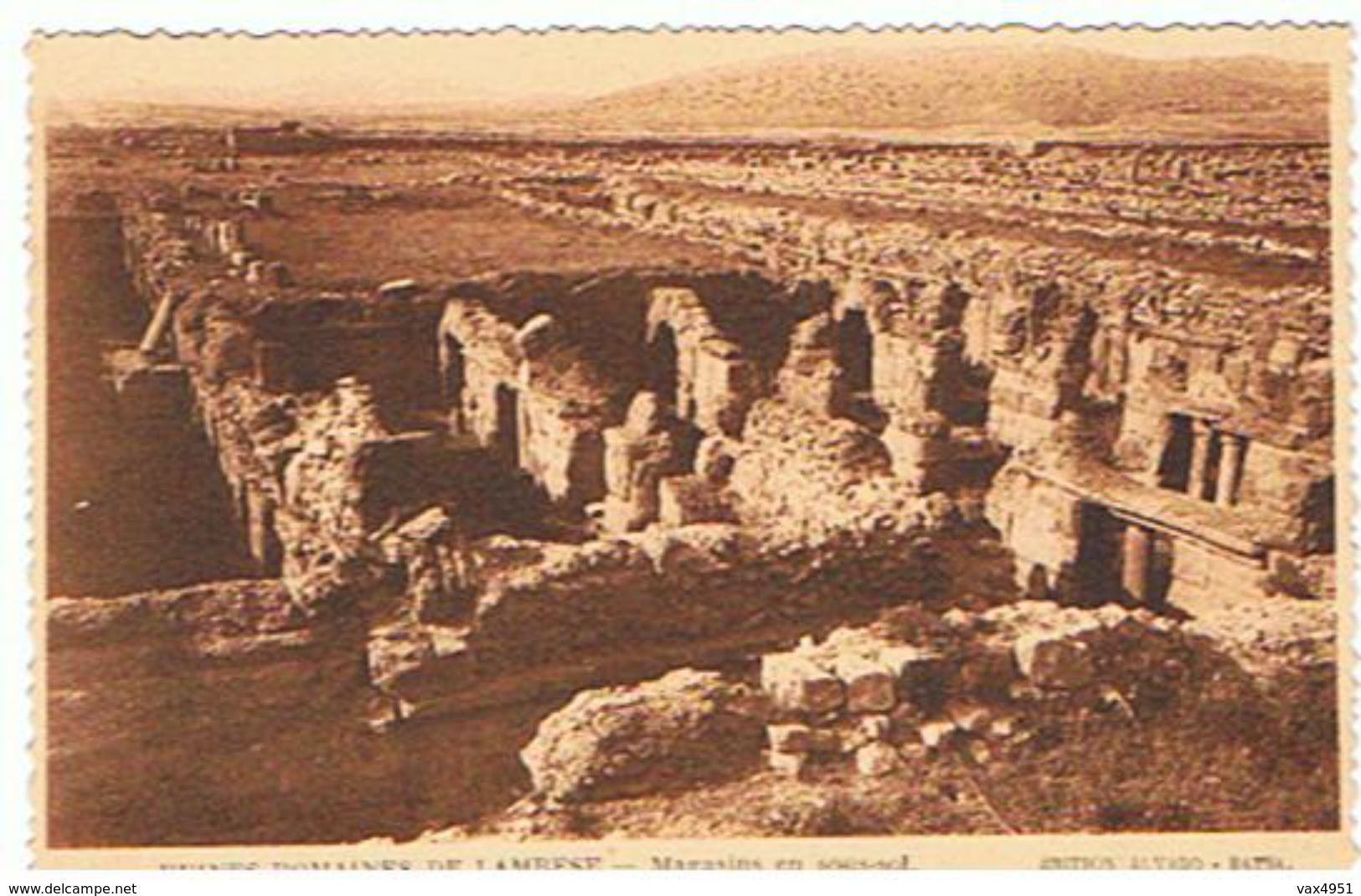 ALGERIE   RUINES ROMAINES  DE LAMBESE MAGASINS EN SOUS SOL  *****    A   SAISIR     ***** - Autres & Non Classés