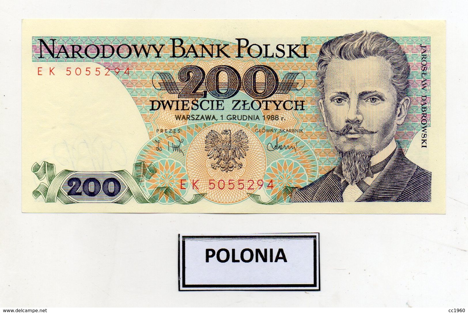 Polonia - 1988 - Banconota Da 200 Sloty - Nuova -  (FDC8079) - Polonia