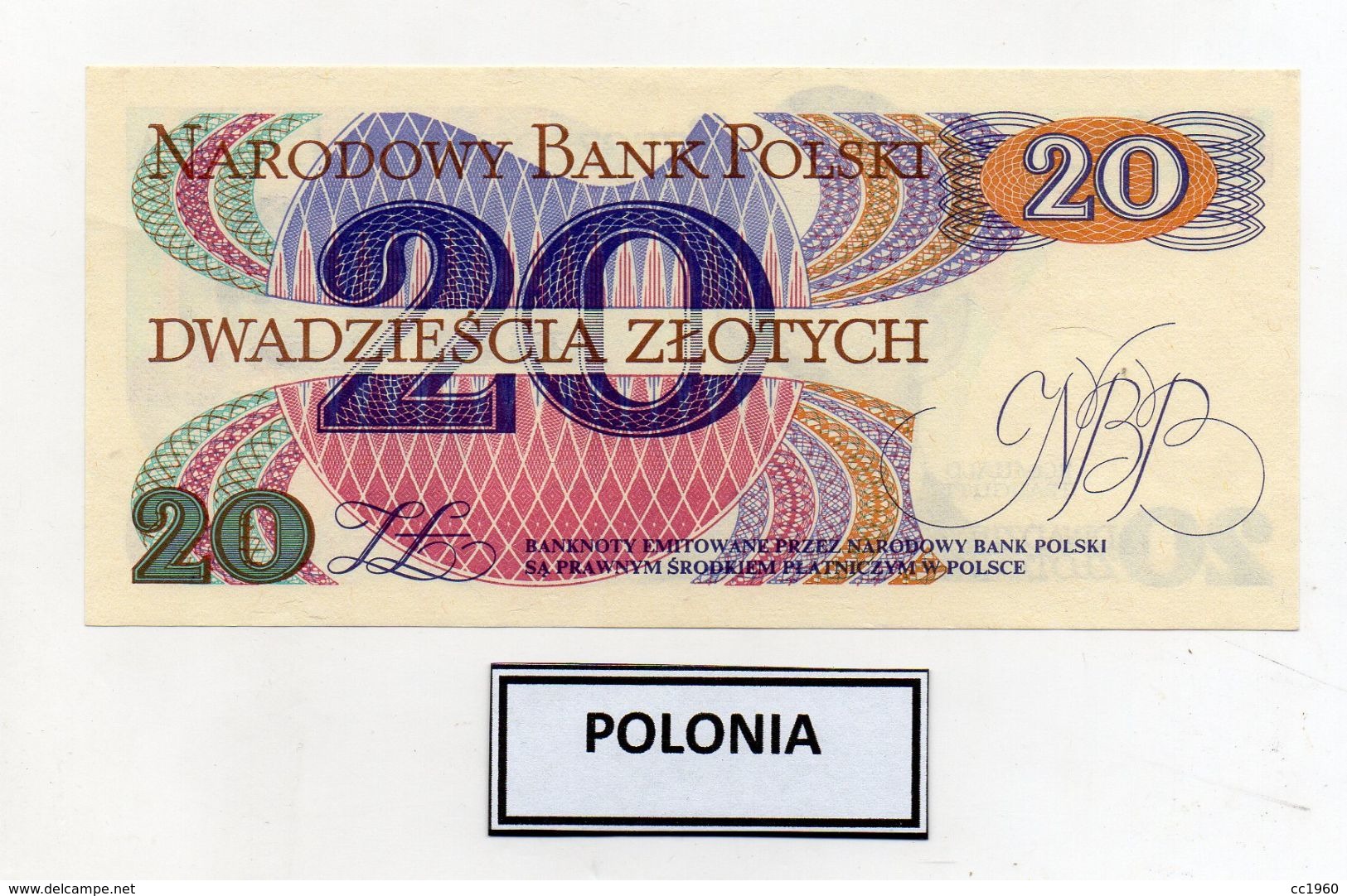 Polonia - 1982 - Banconota Da 20 Sloty - Nuova -  (FDC8081) - Polonia