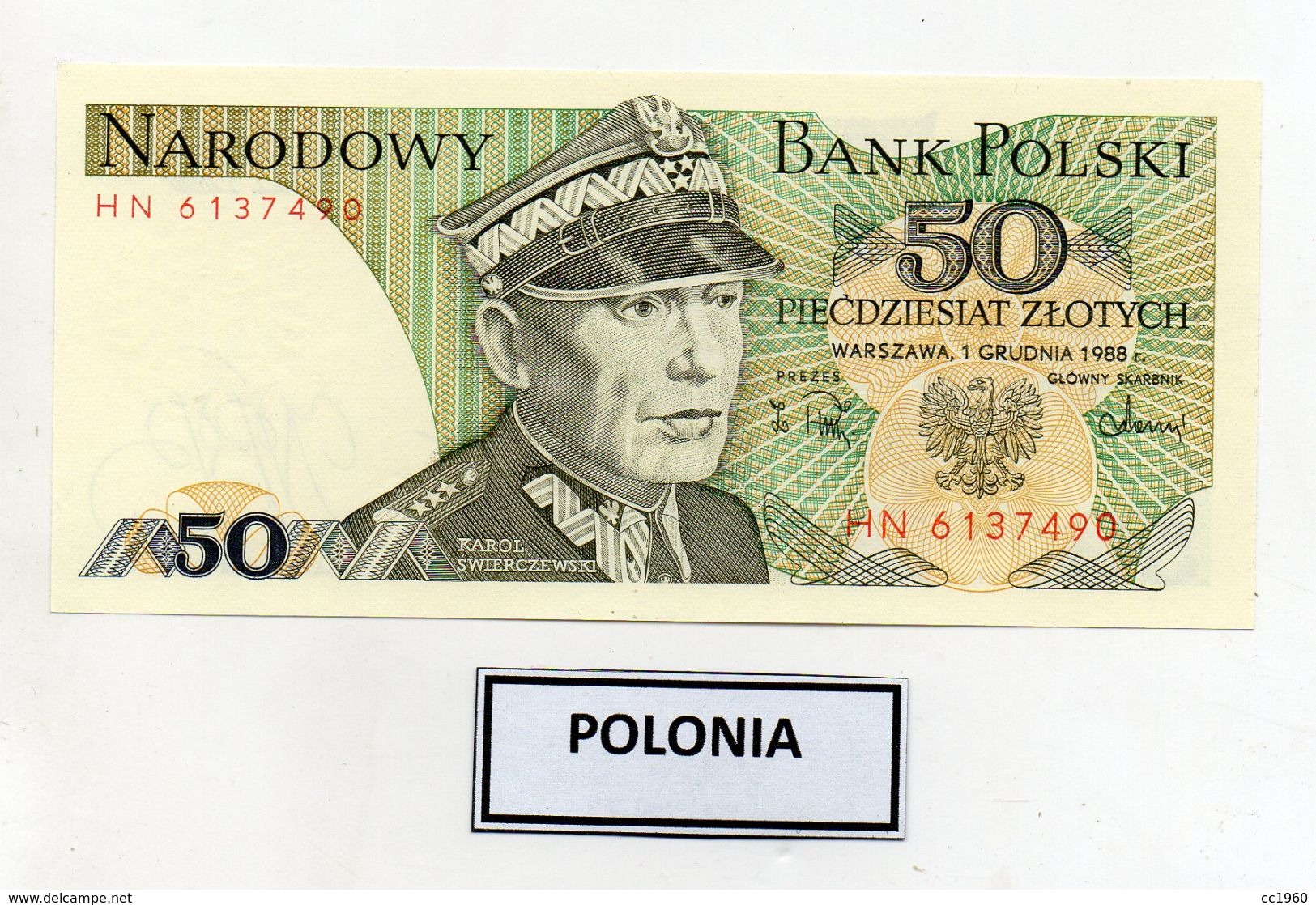 Polonia - 1988 - Banconota Da 50 Sloty - Nuova -  (FDC8082) - Polonia