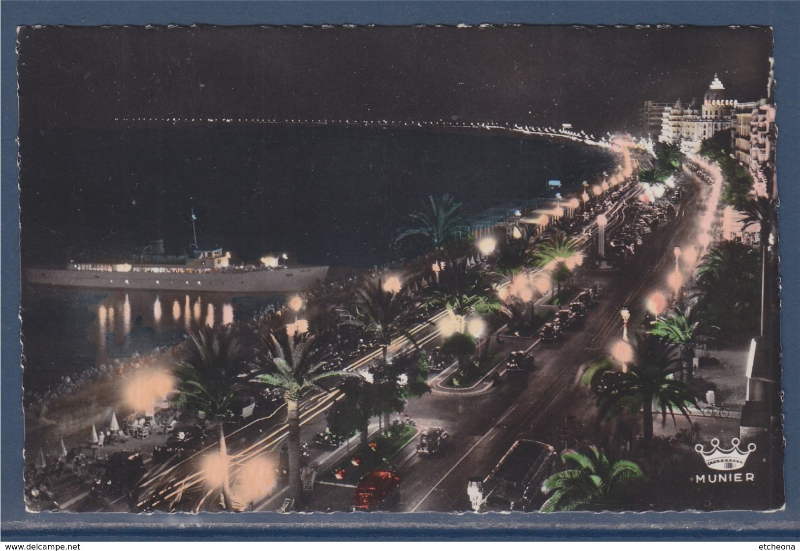 = Nice (Alpes-Maritimes) La Promenade Des Anglais La Nuit - Niza La Noche