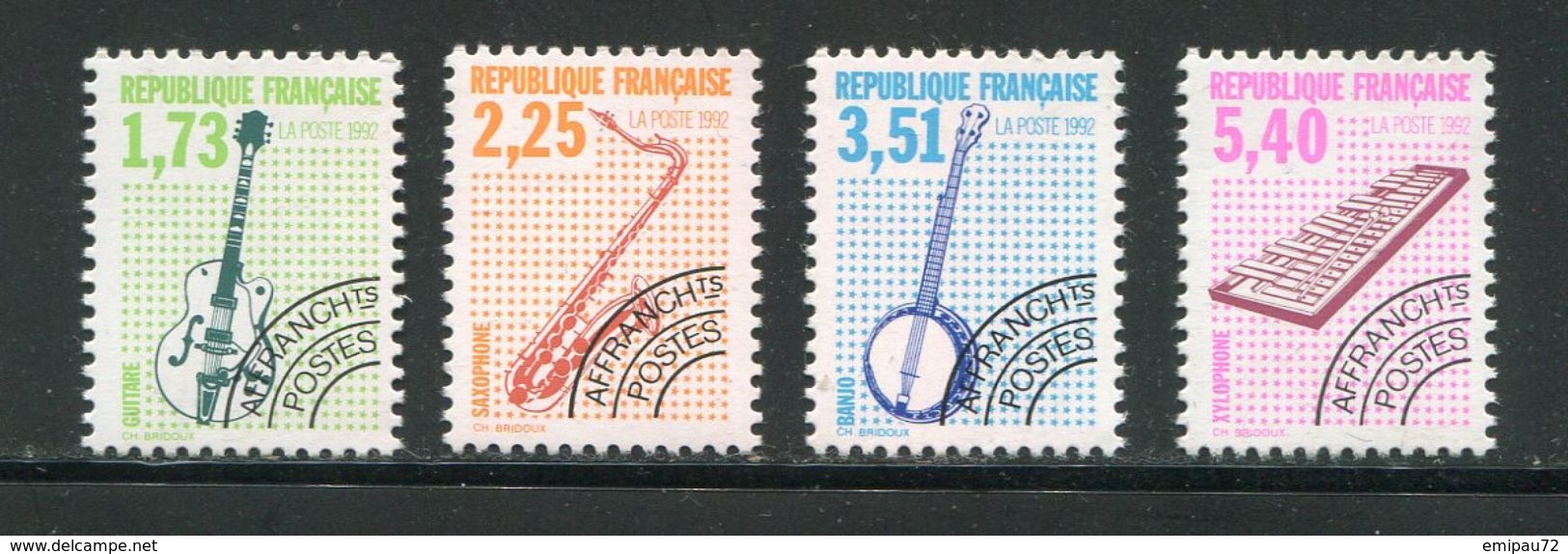 FRANCE- Préoblitéré Y&T N°224 à 227- Neufs Sans Charnière ** - 1989-2008