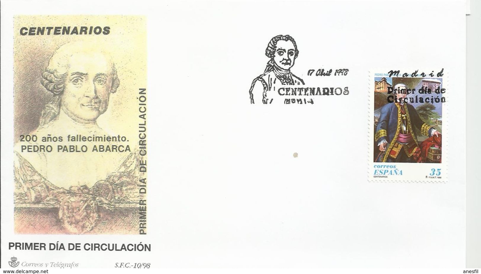 España. 1998. Comics. Personajes Del Tebeo. Mortadelo Y Filemón Y Zipi Y Zape; Conde De Aranda. - FDC