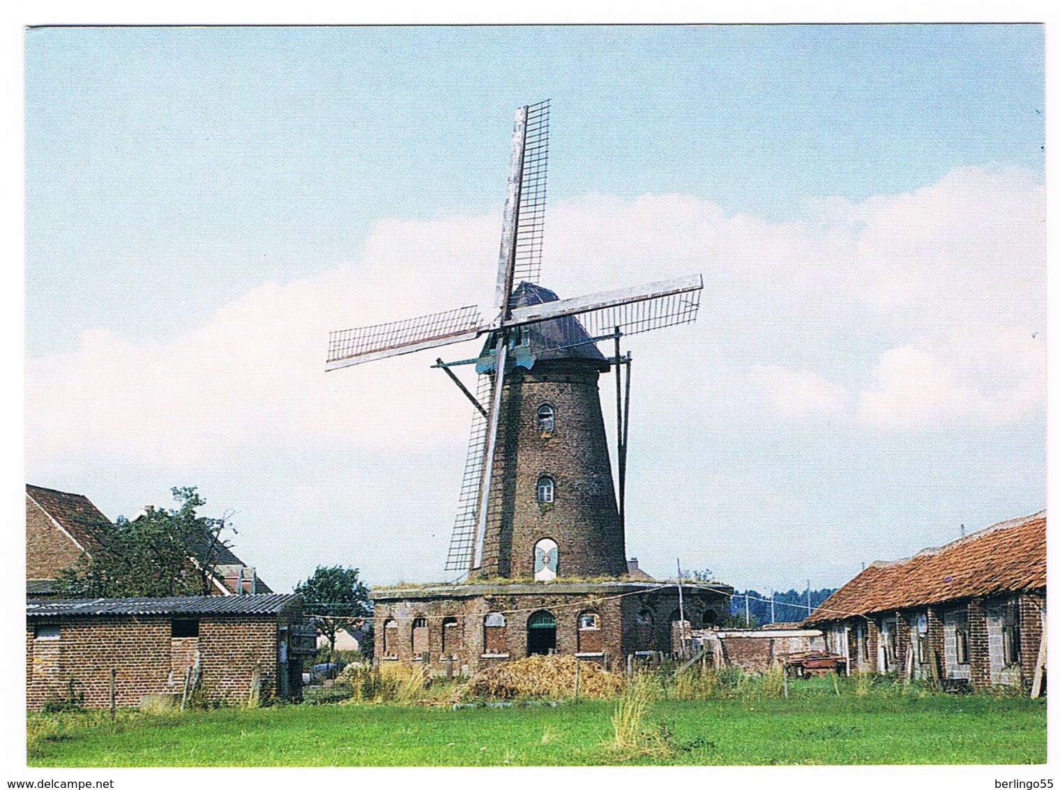 Elen - (Belg. Limburg) De Hoop (Ronde Stenen Bergkorenmolen.) - Hechtel-Eksel