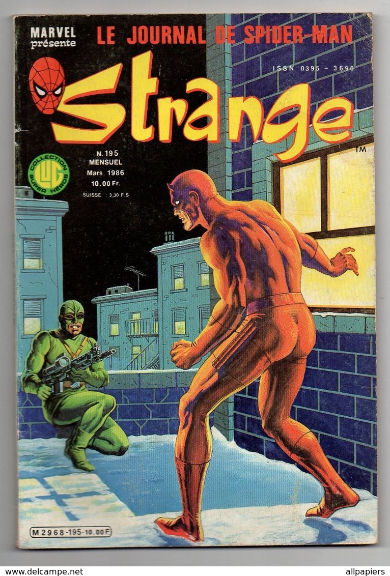 Strange N°195 Division Alpha - Rendez-vous Avec La Comète De Halley - L'homme Araignée - L'intrépide Daredevil De 1986 - Strange