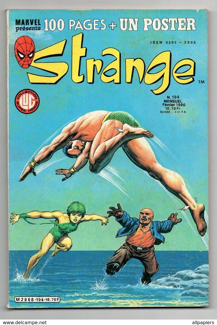 Strange N°194 Division Alpha - Le Supermétal Permettra Tout - La Télévision - L'homme Araignée - L'intrépide Daredevil - Strange