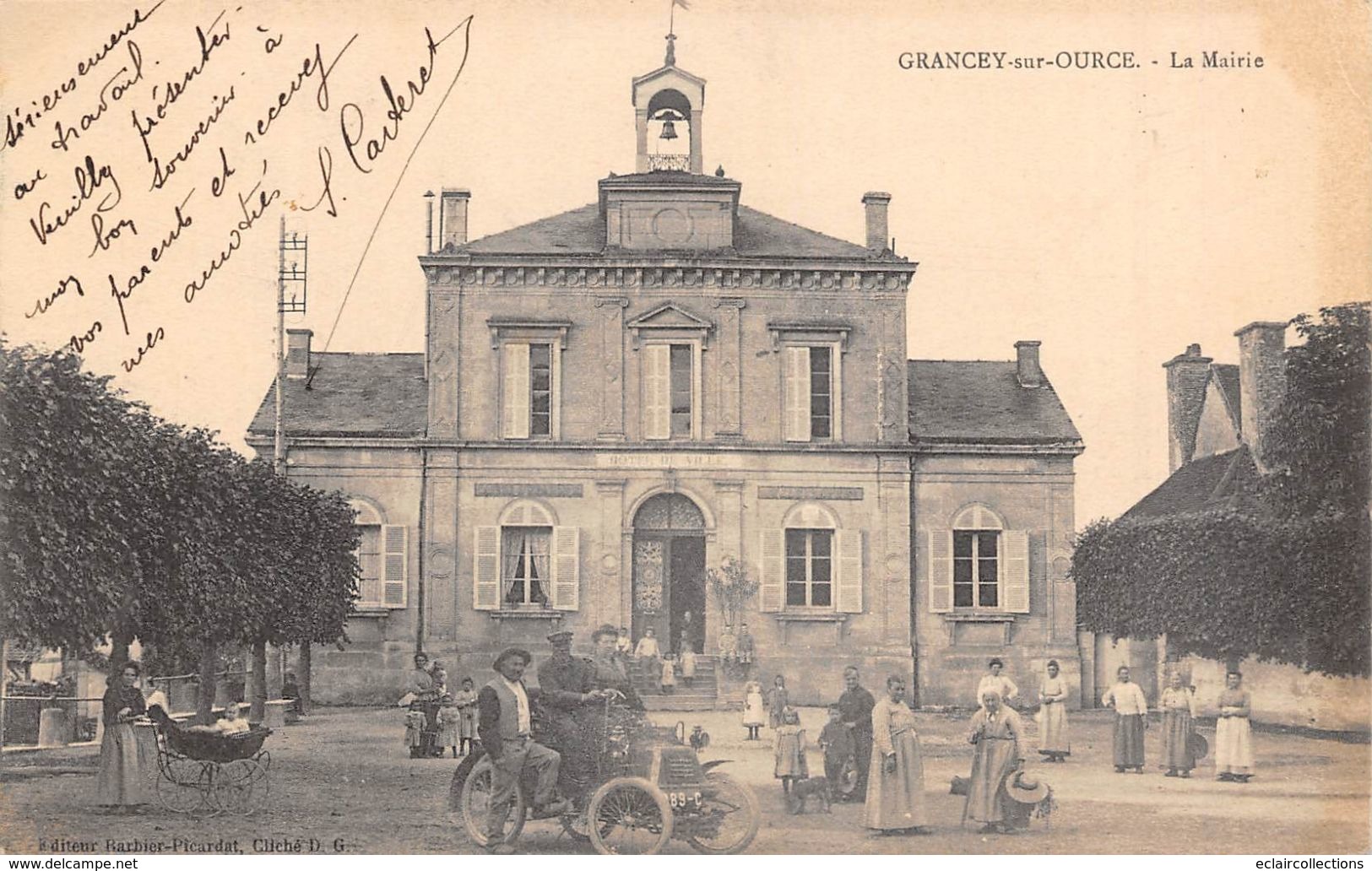 Grancey Sur Ource      21       Place Et Mairie           (voir Scan) - Otros & Sin Clasificación