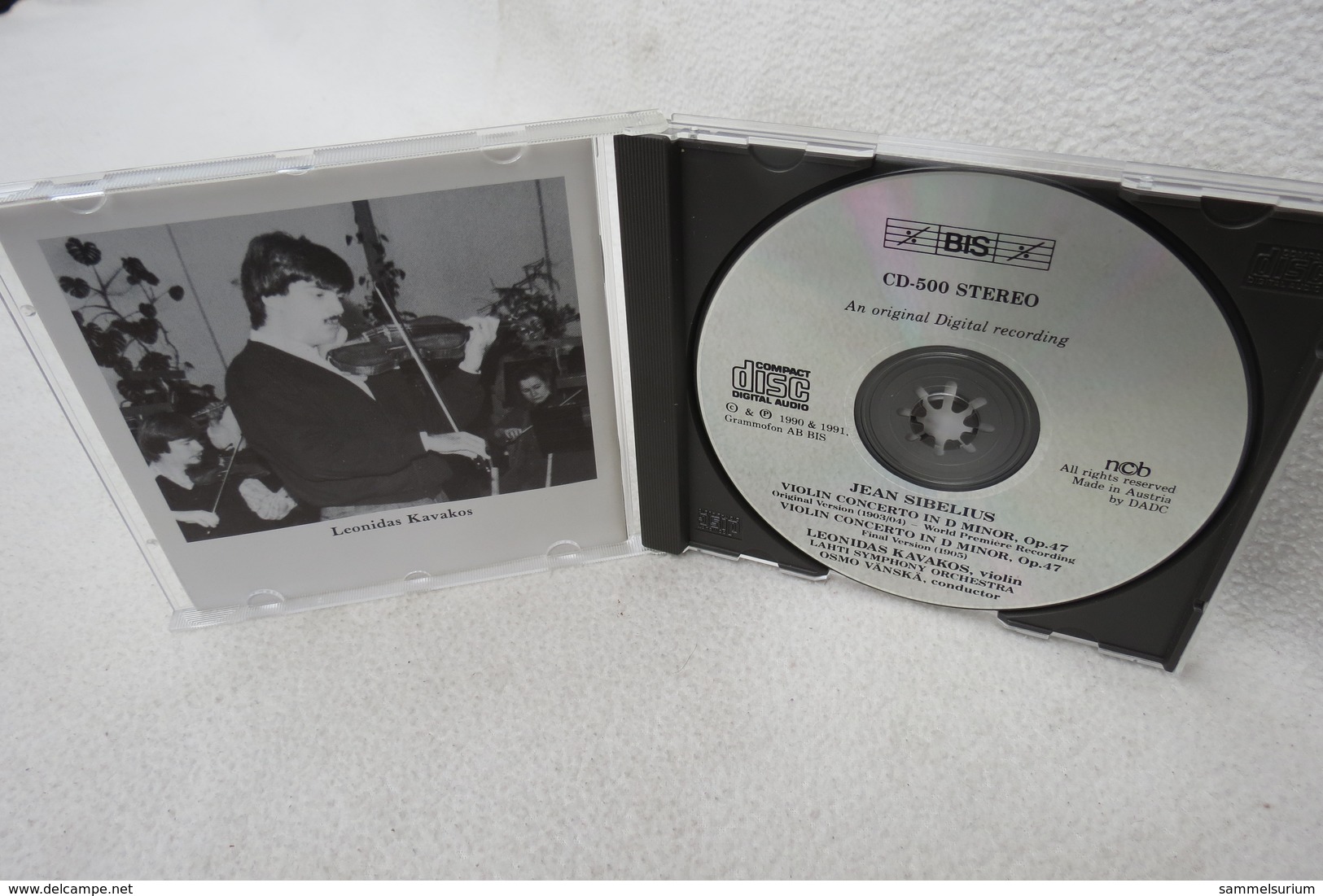 CD "Jean Sibelius" Violin Concerto In D Minor, Op. 47, Leonidas Kavakos - Klassik
