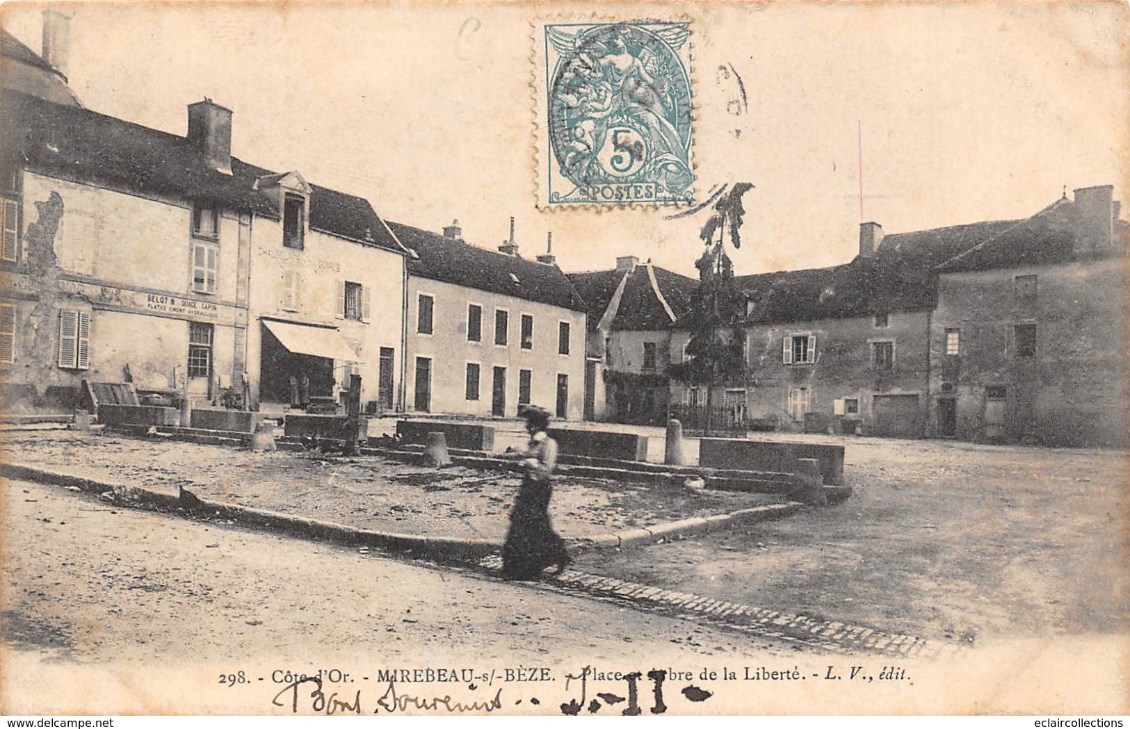 Mirebeau Sur Bèze    21        Place Et Arbre De La Liberté        (voir Scan) - Sonstige & Ohne Zuordnung