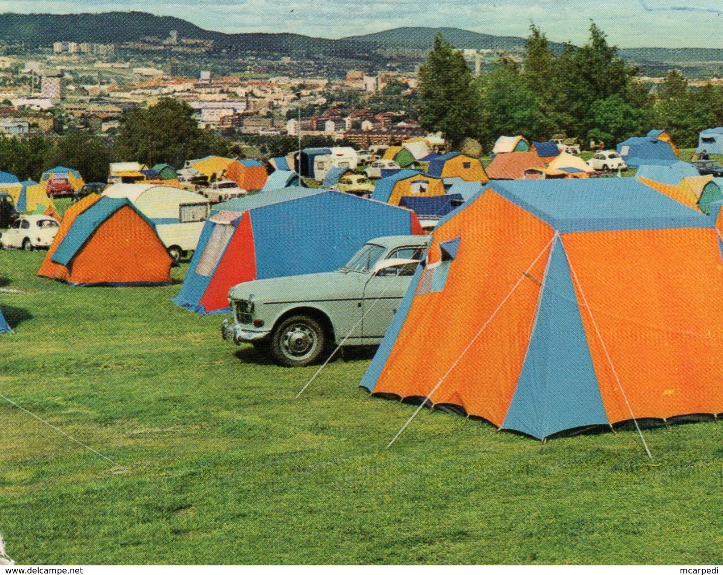 < Automobile Auto Voiture Car >>  Volvo 121, Camping Caravan Oslo Norway Norvège - PKW