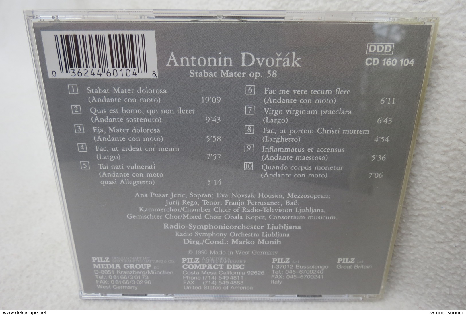 CD "Anton Dvorak" Stabat Mater - Klassik