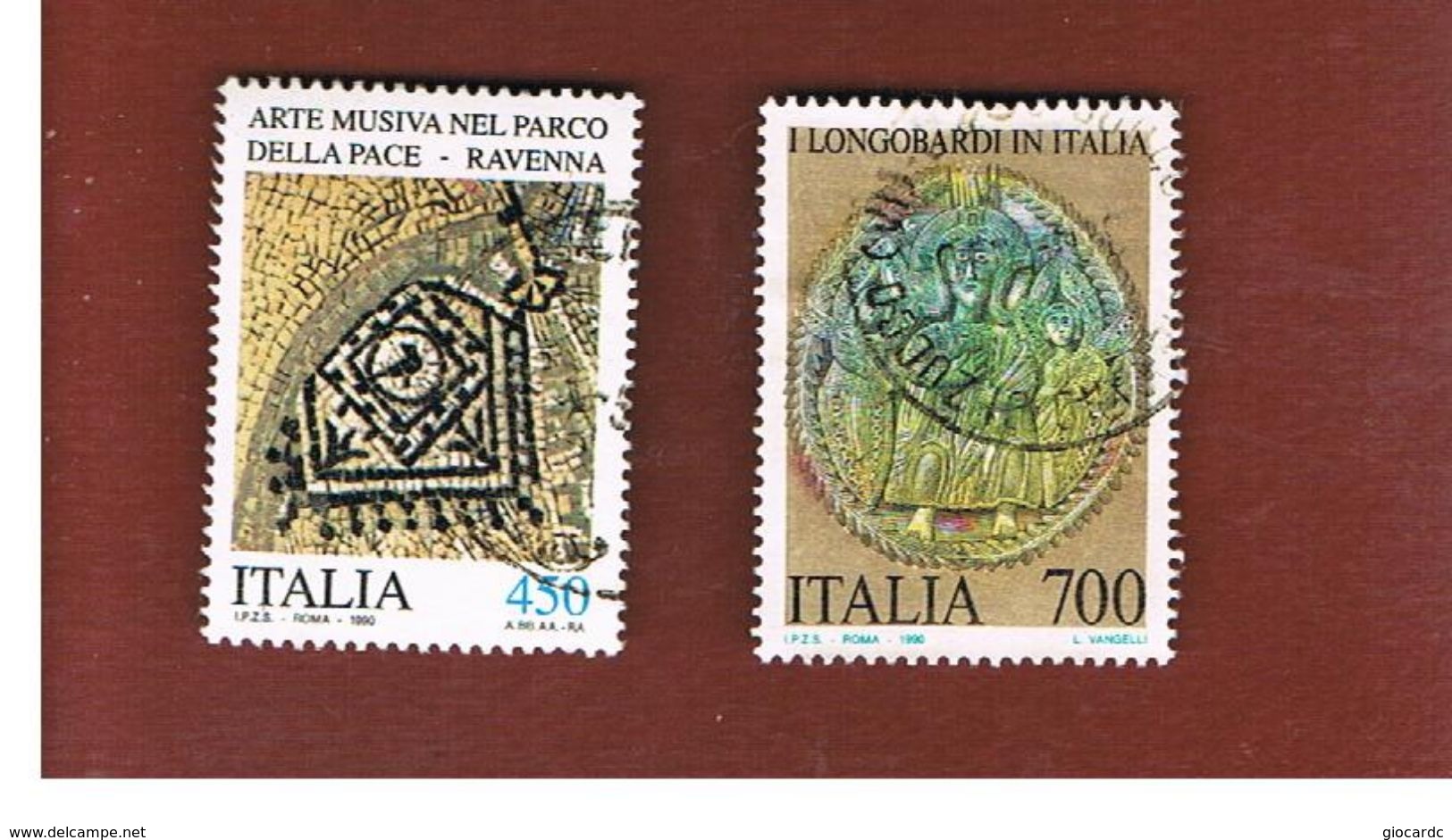 ITALIA  - SA 1939. 1940 -  1990 PATRIMONIO CULTURALE ITALIANO (COMPLET SET OF 2)  -  USATO  - RIF. 30689/ 1.2. - 1981-90: Usados