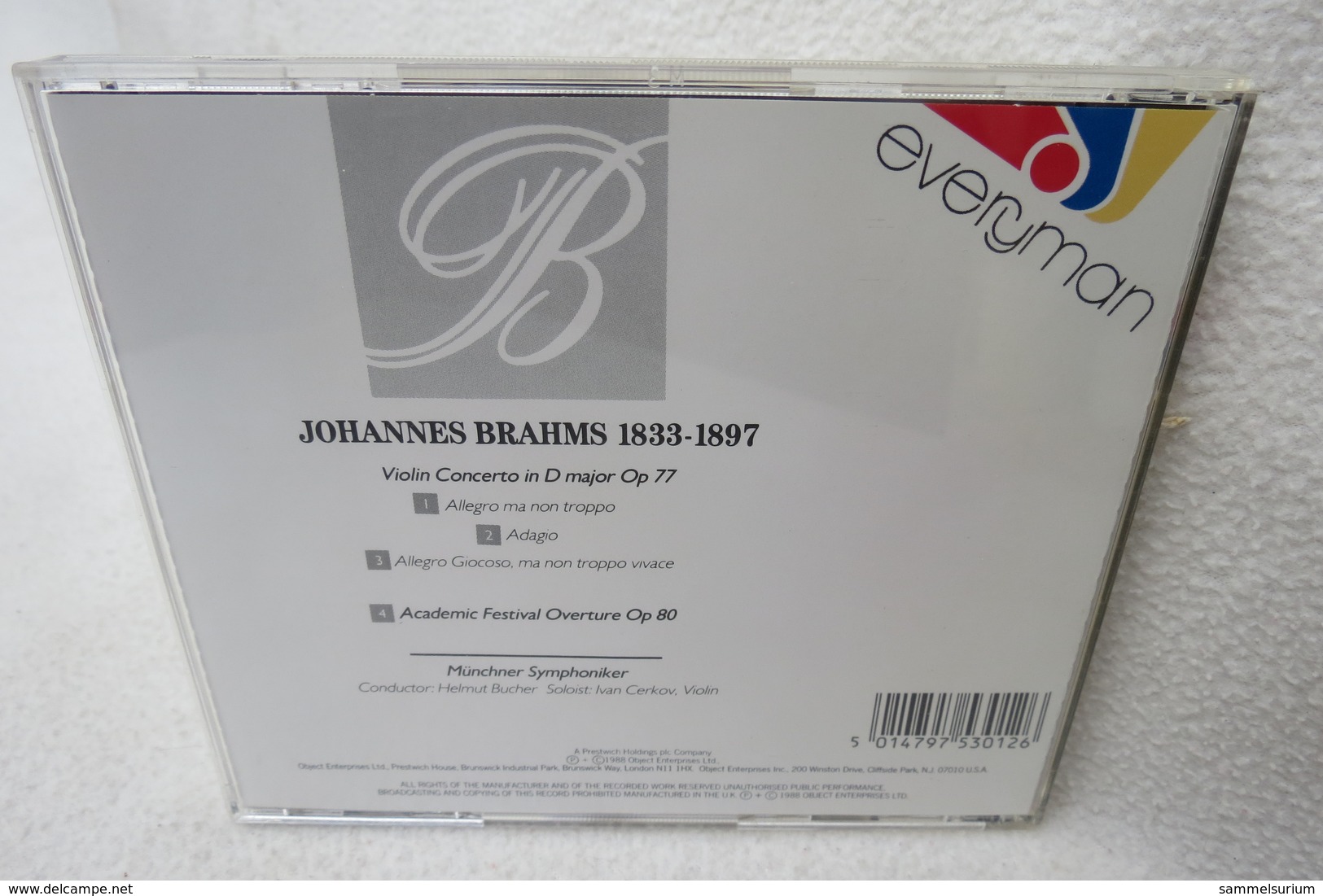 CD "Brahms" Violin Concerto - Klassik