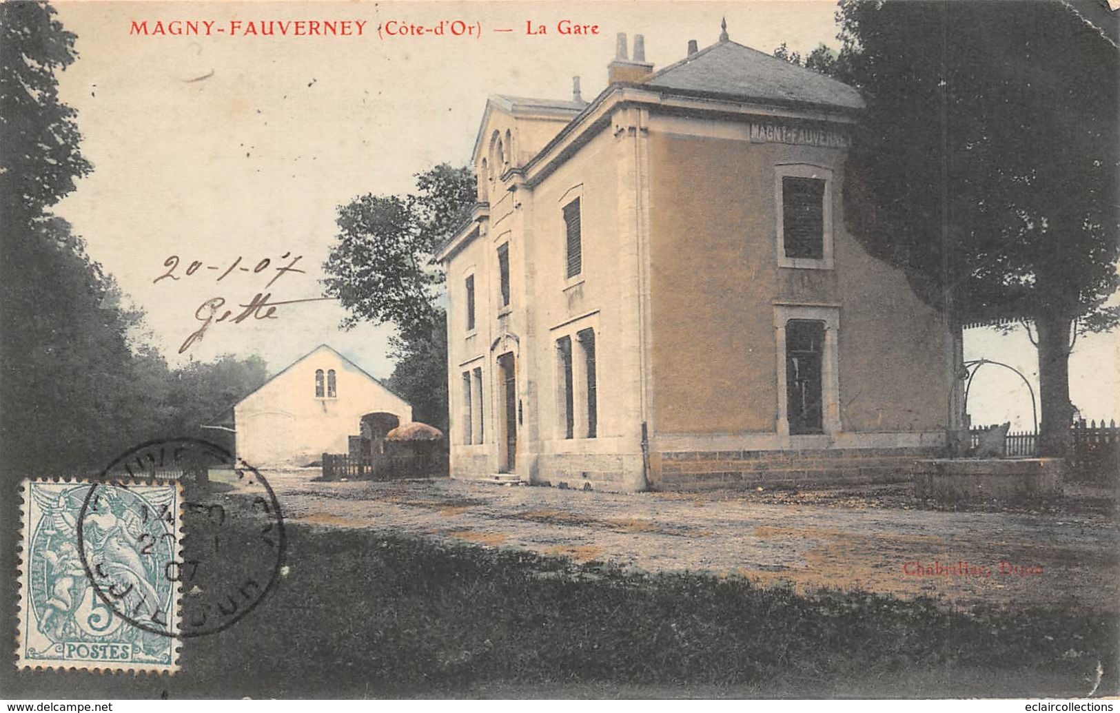 Magny Fauverney      21        La Gare      (voir Scan) - Autres & Non Classés