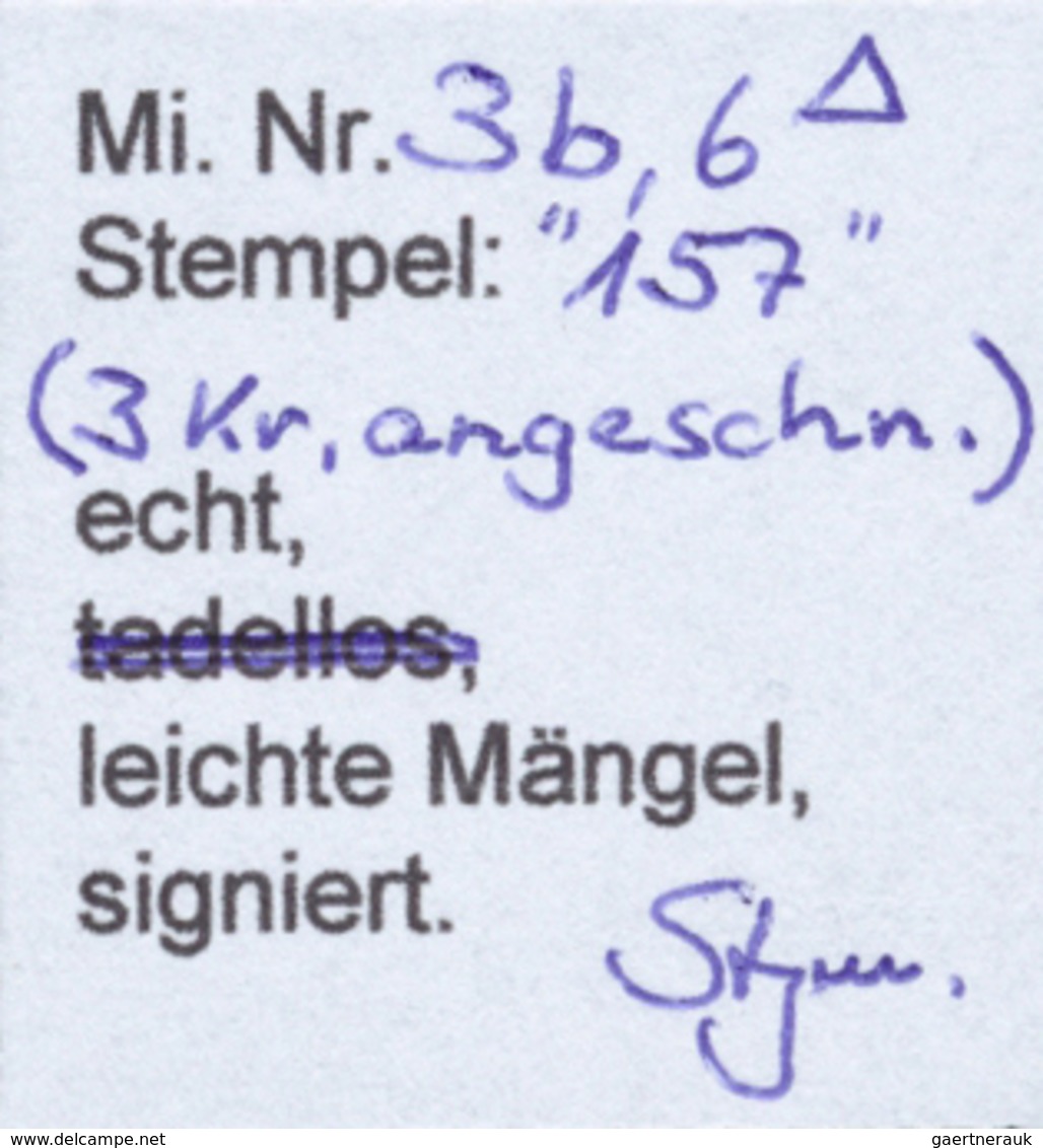 Brfst Baden - Marken Und Briefe: 1851/53, Ziffernausgabe 6 Kr. Schwarz Auf Grün Und 1853, 3 Kr. Schwarz Au - Andere & Zonder Classificatie