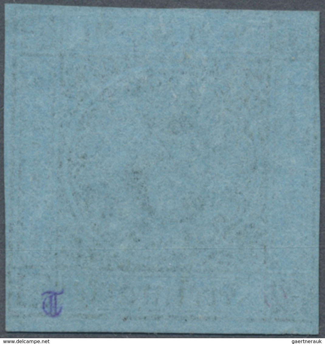 (*) Baden - Marken Und Briefe: 1883, Ziffernausgabe 3 Kr. Schwarz Auf Blau, Ungebraucht Ohne Gummi, Farb - Autres & Non Classés