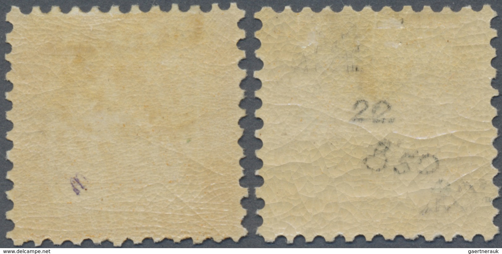 * Baden - Marken Und Briefe: 1862, Wappenausgabe 30 Kr. Zwei Werte In A-Farbe Gelborange Und B-Farbe G - Andere & Zonder Classificatie