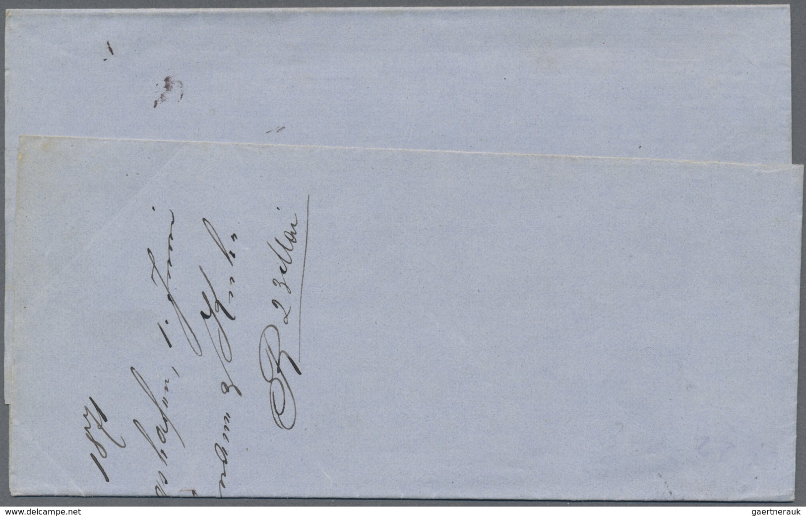 Br Bayern - Marken Und Briefe: 1871, 1 Kreuzer Wappen Grün Entwertet Mit K1 LUDWIGSHAFEN Als "Nachbaror - Autres & Non Classés