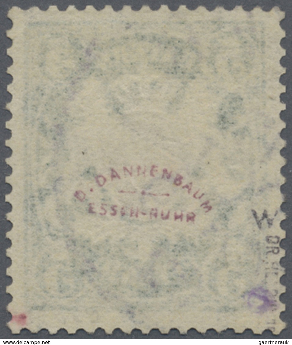 O Bayern - Marken Und Briefe: 1890, 5 Pfg. Wappen Auf Ornament, Grün, Papier Y, Mit WZ 3, Gest. Einwan - Sonstige & Ohne Zuordnung