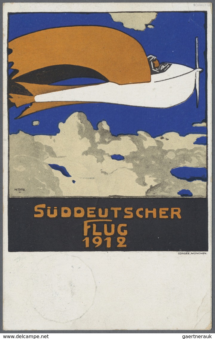 Bayern - Marken Und Briefe: 1912, Flugpostmarke BAEC Mit 5 Pf. Luitpold Und FLUGPOST / MÜNCHEN / 22. - Altri & Non Classificati