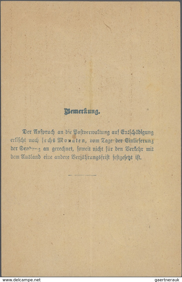 Br Bayern - Marken Und Briefe: 1920 Bayern Abschied 1 Mark Bavaria Mit Komplettem Oberrand Und Dort Anh - Autres & Non Classés