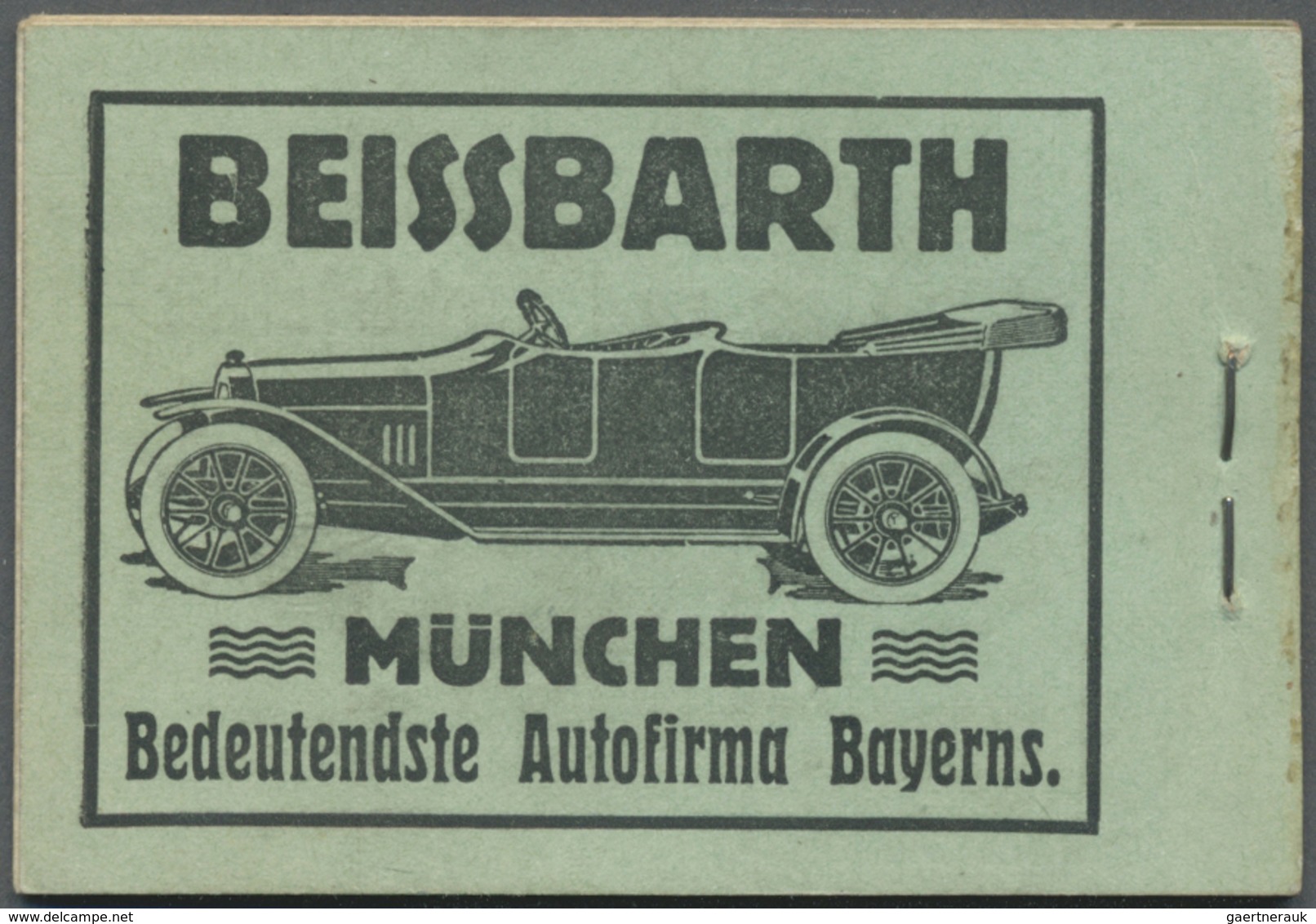 ** Bayern - Markenheftchen: 1911/1912, Markenheftchen Mit Allen Zwischenblättern Und 1x HBl 1 (R56) + 4 - Sonstige & Ohne Zuordnung