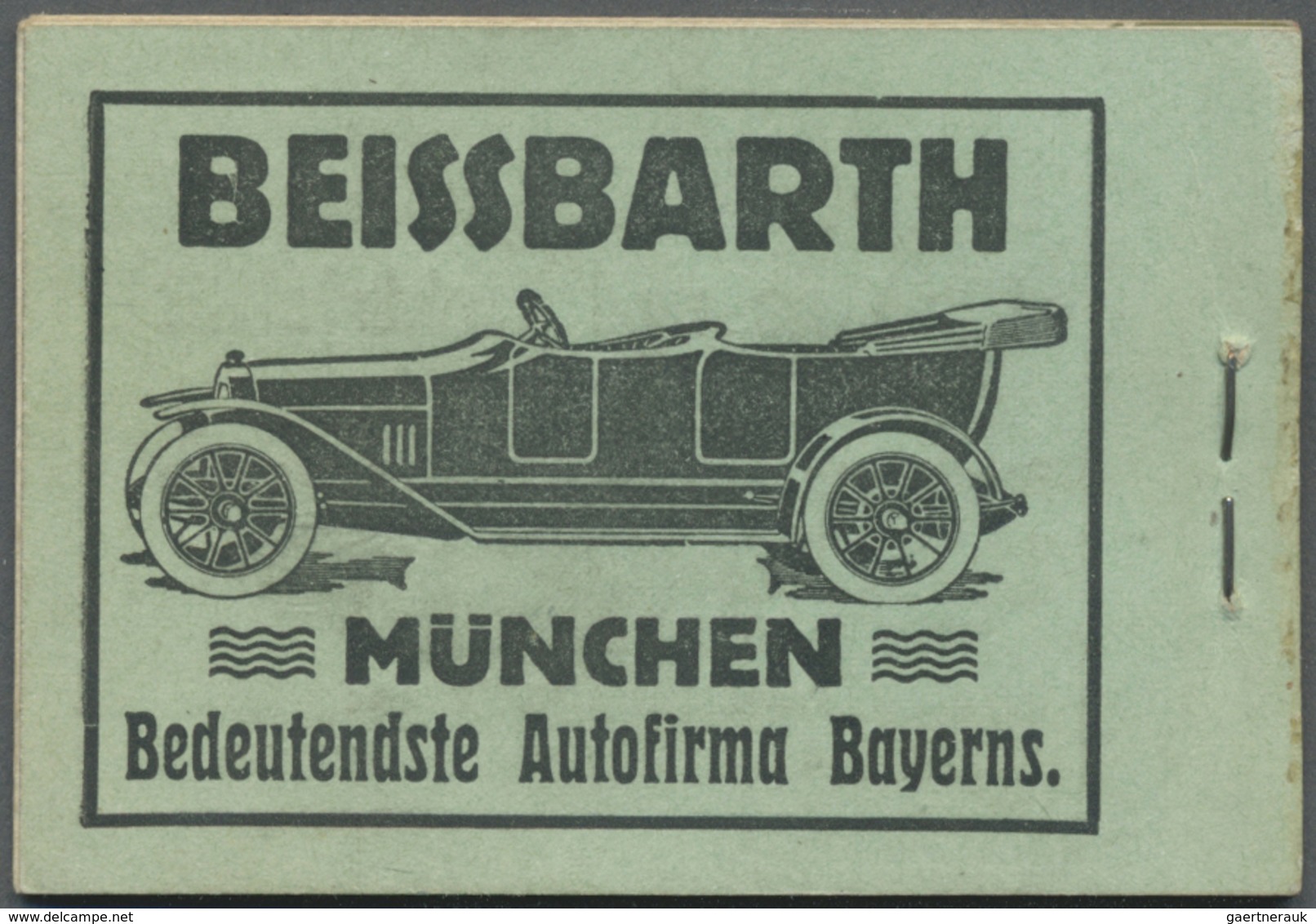 ** Bayern - Markenheftchen: 1911/1912, Markenheftchen Mit Allen Zwischenblättern Und 1x HBl 1 (R56) + 4 - Autres & Non Classés