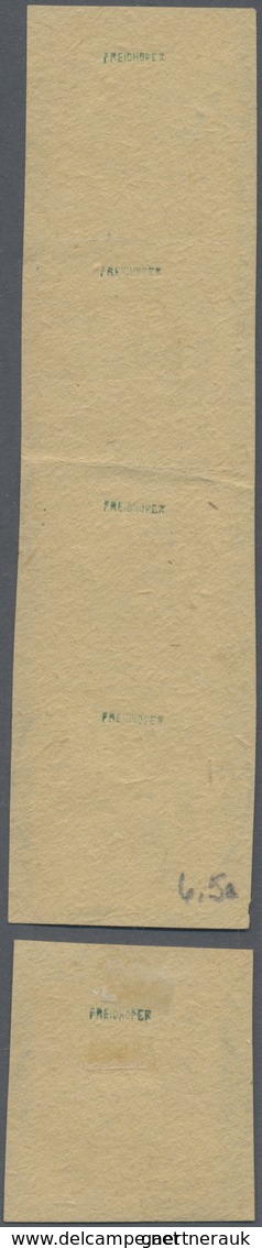 Brfst Bayern - Portofreiheitsmarken: 1920, Abschied 10 Pf Mit Aufdruck "Deutsches Reich" Und Je Eingelocht - Altri & Non Classificati