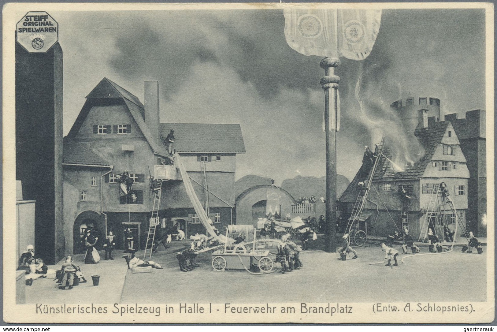 GA Bayern - Ganzsachen: FEUERWEHR: 1900/1912, "Gruss V. IX. Bayer. Feuerwehr-Tag FÜRTH" Ansichtskarte M - Autres & Non Classés