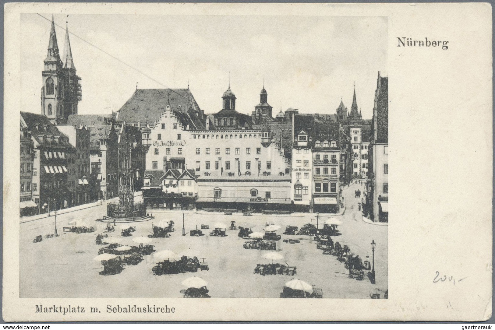 Bayern - Besonderheiten: 1905/1908, Ansichtskarte Von Nürnberg Nach Wien Und Dort Mit 15 Heller Nach - Autres & Non Classés