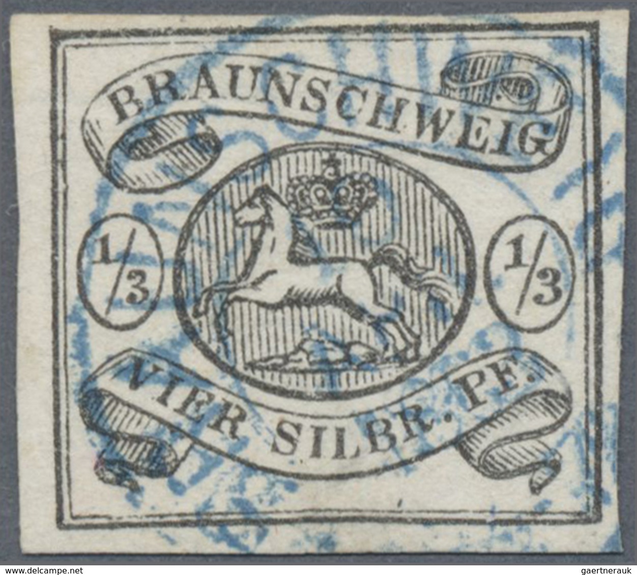 O Braunschweig - Marken Und Briefe: 1852, Freimarken Wappen ¼ (Ggr)/3 GPf Und 1/3 (Sgr)/4 SPf, Jeweils - Braunschweig