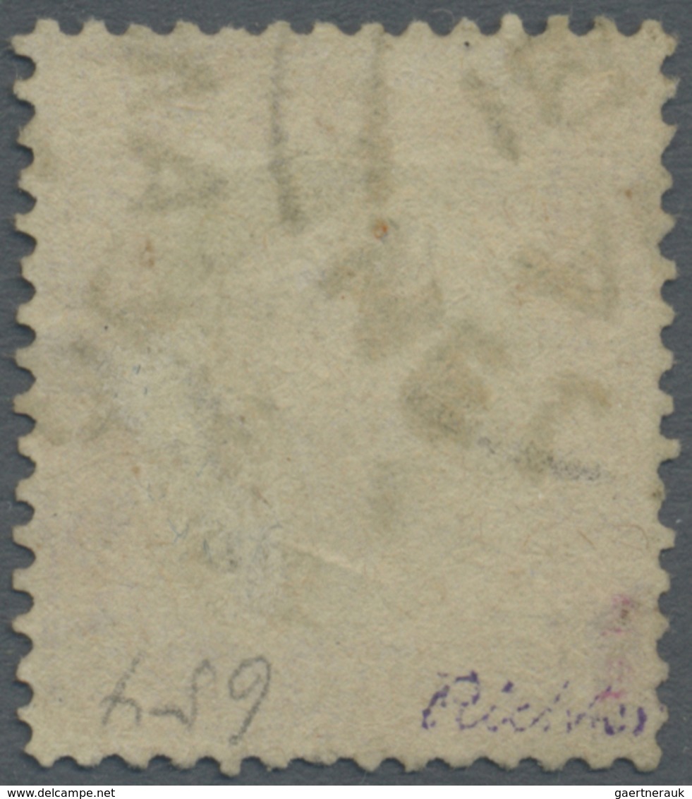 O Helgoland - Marken Und Briefe: 1873, ¼ S In Seltener Farbe A = Dunkelrotkarmin/lebhaftgelblichgrün M - Helgoland