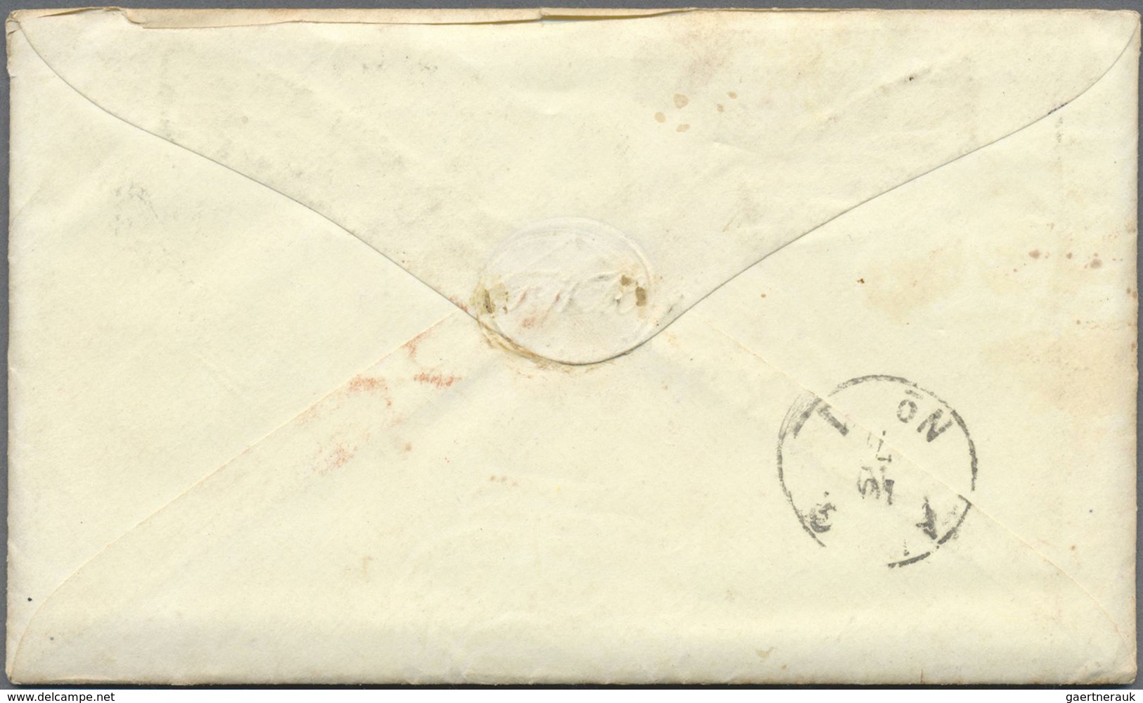 GA Oldenburg - Besonderheiten: 1872: "Incomming Mail" Zwei USA Ganzsachenumschläge (3 Cents Grün) Nach - Oldenbourg