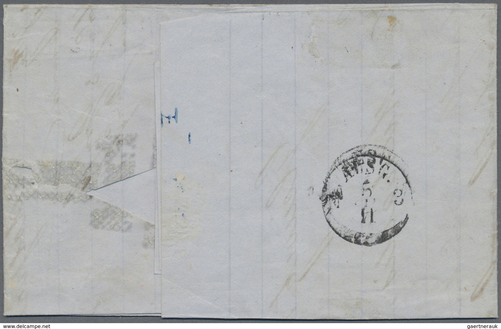 Br Preußen - Marken Und Briefe: 1850, Paar ½ Sgr. Lebhaftorange Allseits Vollrandig Mit Nr.-St. "494" U - Sonstige & Ohne Zuordnung