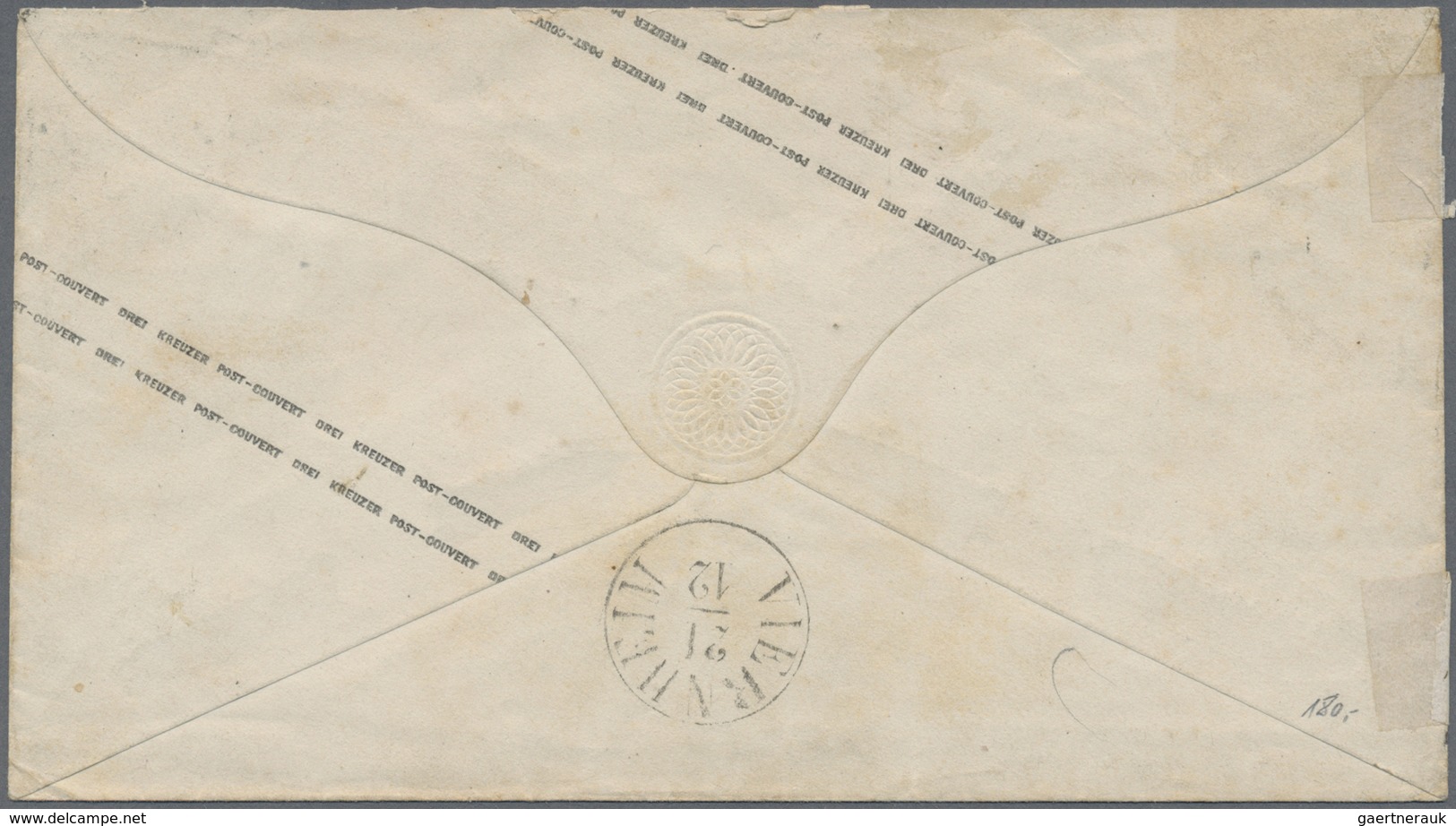 GA Preußen - Ganzsachen: 1867, 3 Kreuzer Rot Ganzsachenumschlag Entwertet Mit T&T-K2 "GRIESHEIM" (bei D - Altri & Non Classificati