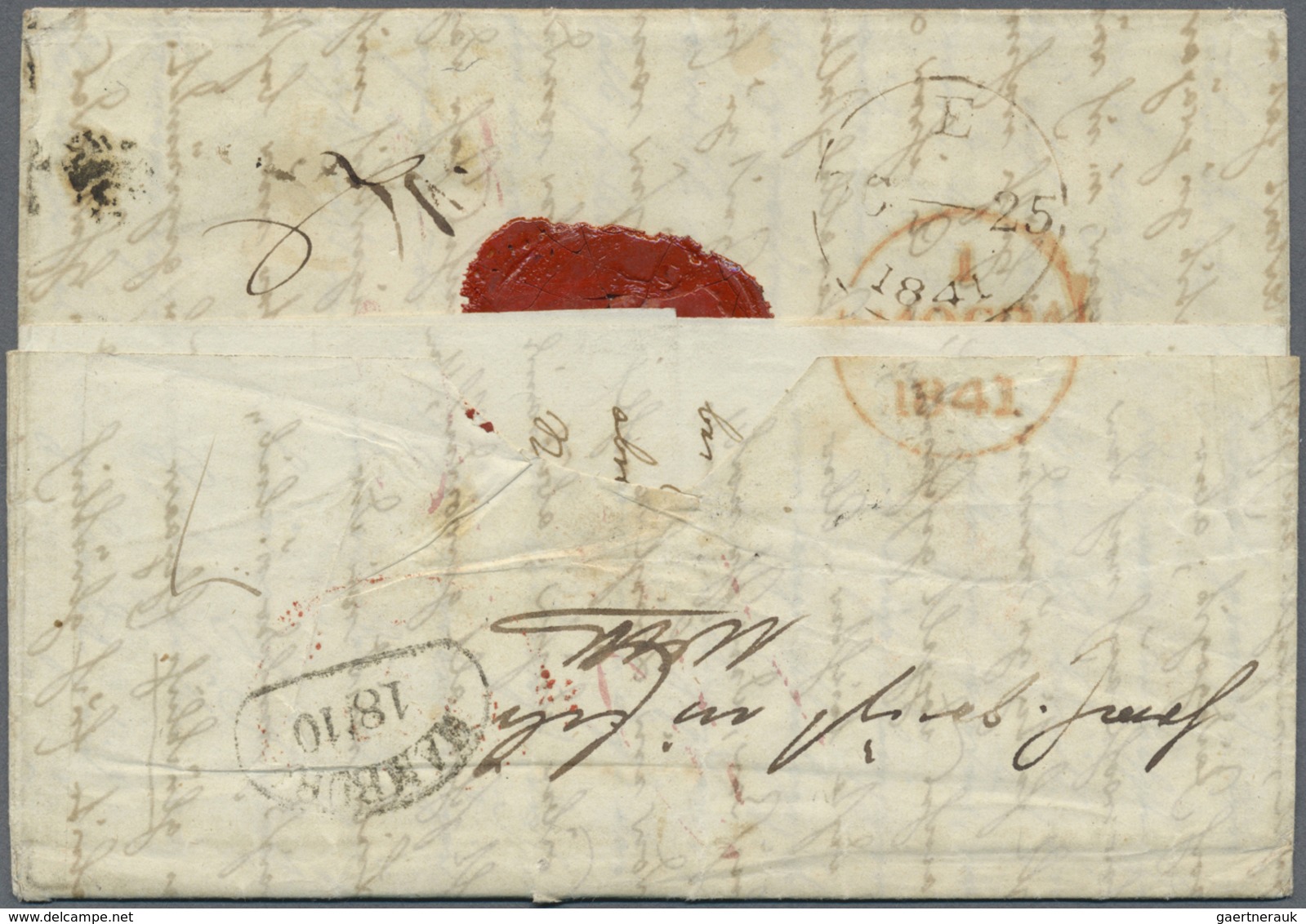 Br Preußen - Besonderheiten: 1841: Zweitältester Brief Aus Preußen Mit Einer Briefmarkenfrankatur : Vol - Altri & Non Classificati