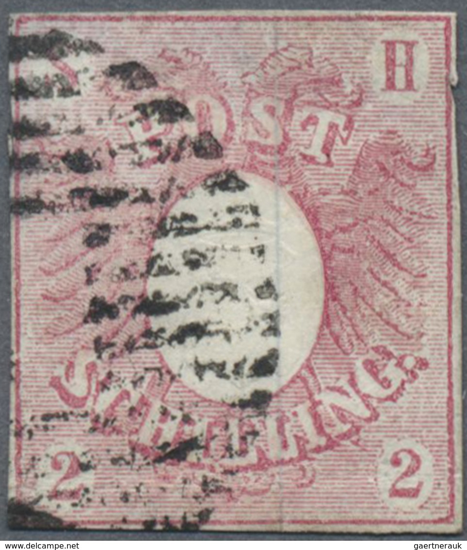 O Schleswig-Holstein - Marken Und Briefe: 1850, Adler Mit Wappen 2 S. Rosarot, Gut Gerandet, Entwertet - Altri & Non Classificati