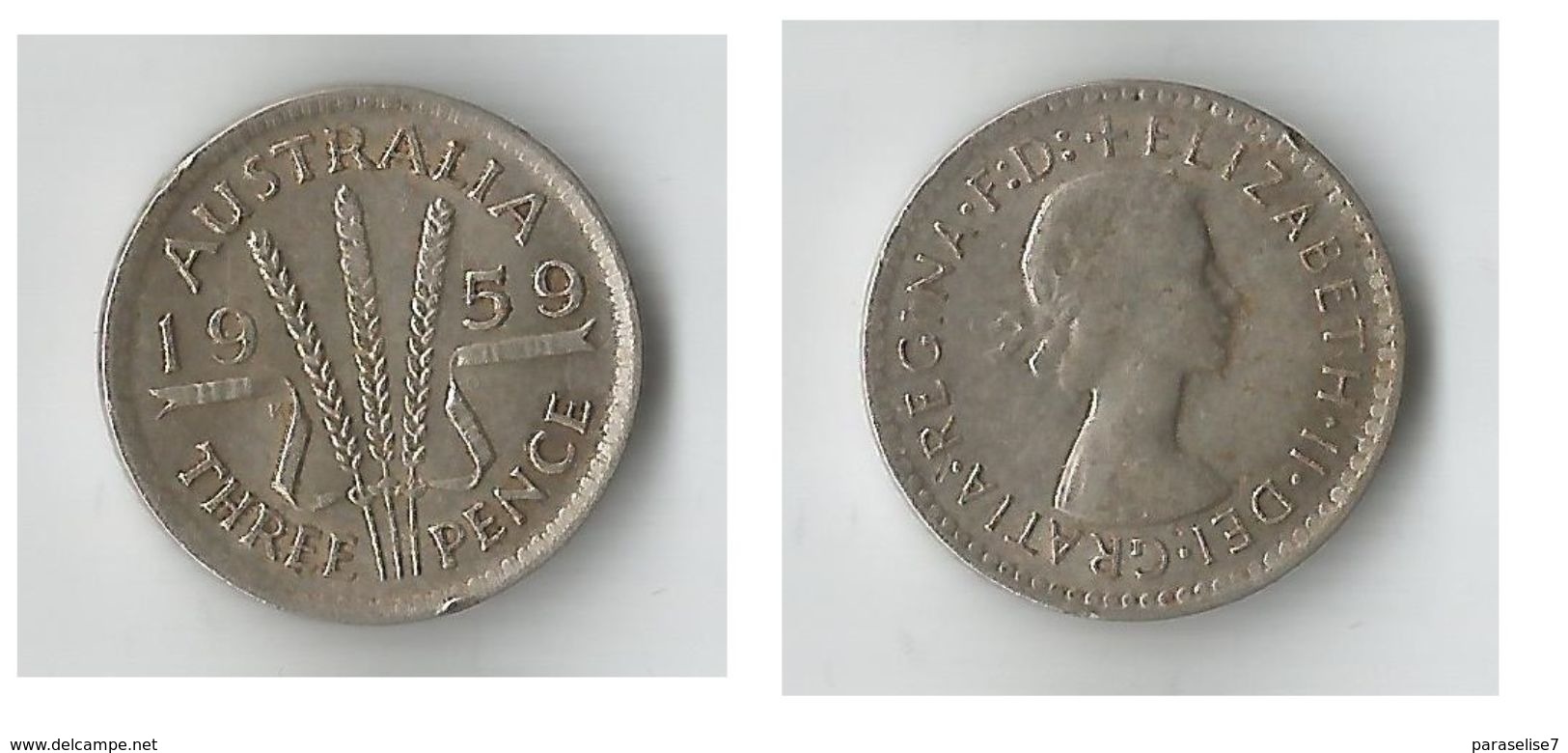 AUSTRALIE  3 PENCE 1959  ARGENT - Threepence